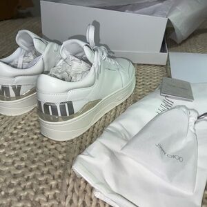 Jimmy Choo sneakers, never worn!!